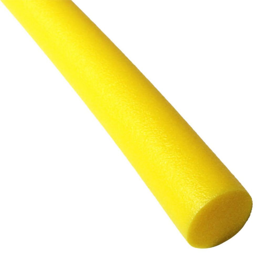 Schwimmender schwimmender Schaumstoffstab EPE 7 cm, umweltfreundliches rundes Poolzubehör für Kinder und Erwachsene, Gelb