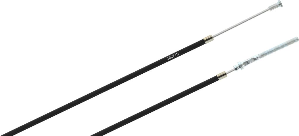 Bremszug hinten, schwarz, neue Ausführung (Aluguss-Bremsschild) - Simson KR50