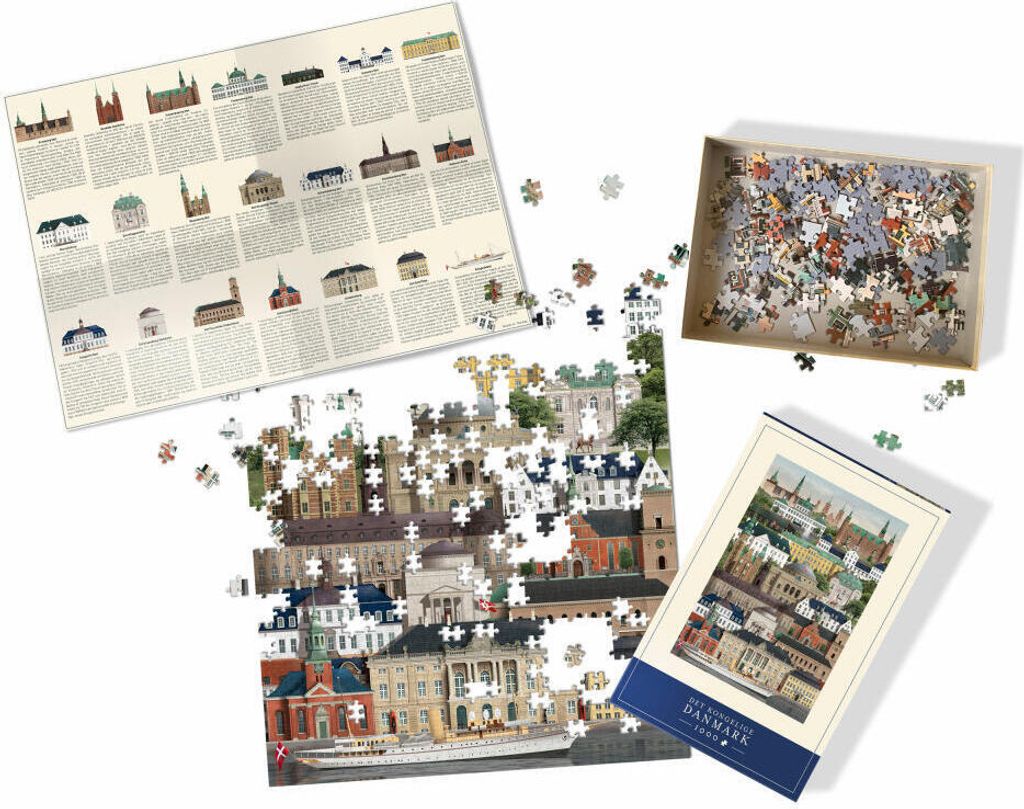 Martin Schwartz Puzzle Kráľovské Dánsko, City Puzzle Obrázok produktu 