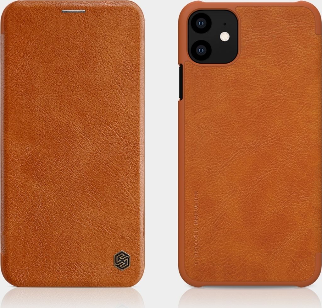 Schutzhülle Kunstleder Flipcase Cover für Apple iPhone 11 Pro 5.8 Zoll Braun Tasche Etui