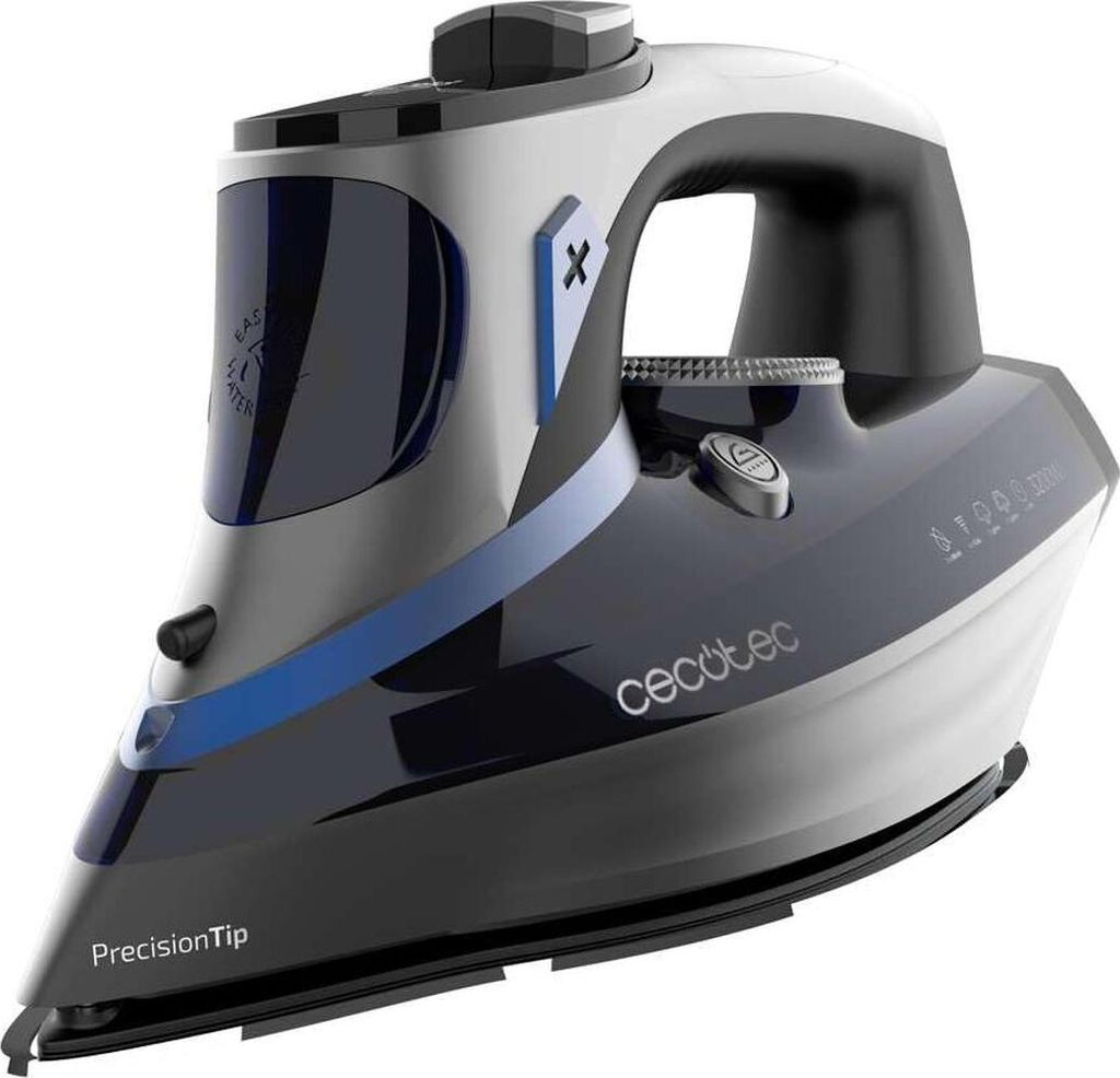 Cecotec IronHero 3200 Smart Absolute, Trocken- & Dampfbügeleisen, Ultra-Slip Turbo-Eloxierte Pro-Sohlenplatte, 270 g/min, Blau, Schwarz, Grau, 70 ...