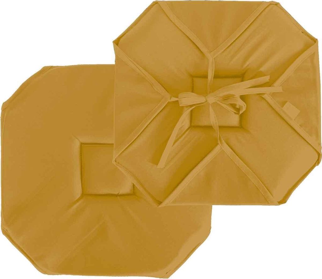 Stuhlkissen mit Klappen und Bändern