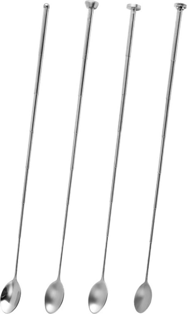 Einziehbarer Löffel, 14,8–44 cm, Teleskoplöffel aus Edelstahl, ausziehbarer Griff, tragbar, rostfrei, Geschirrzubehör zum Grillen, Toasten, Ob...