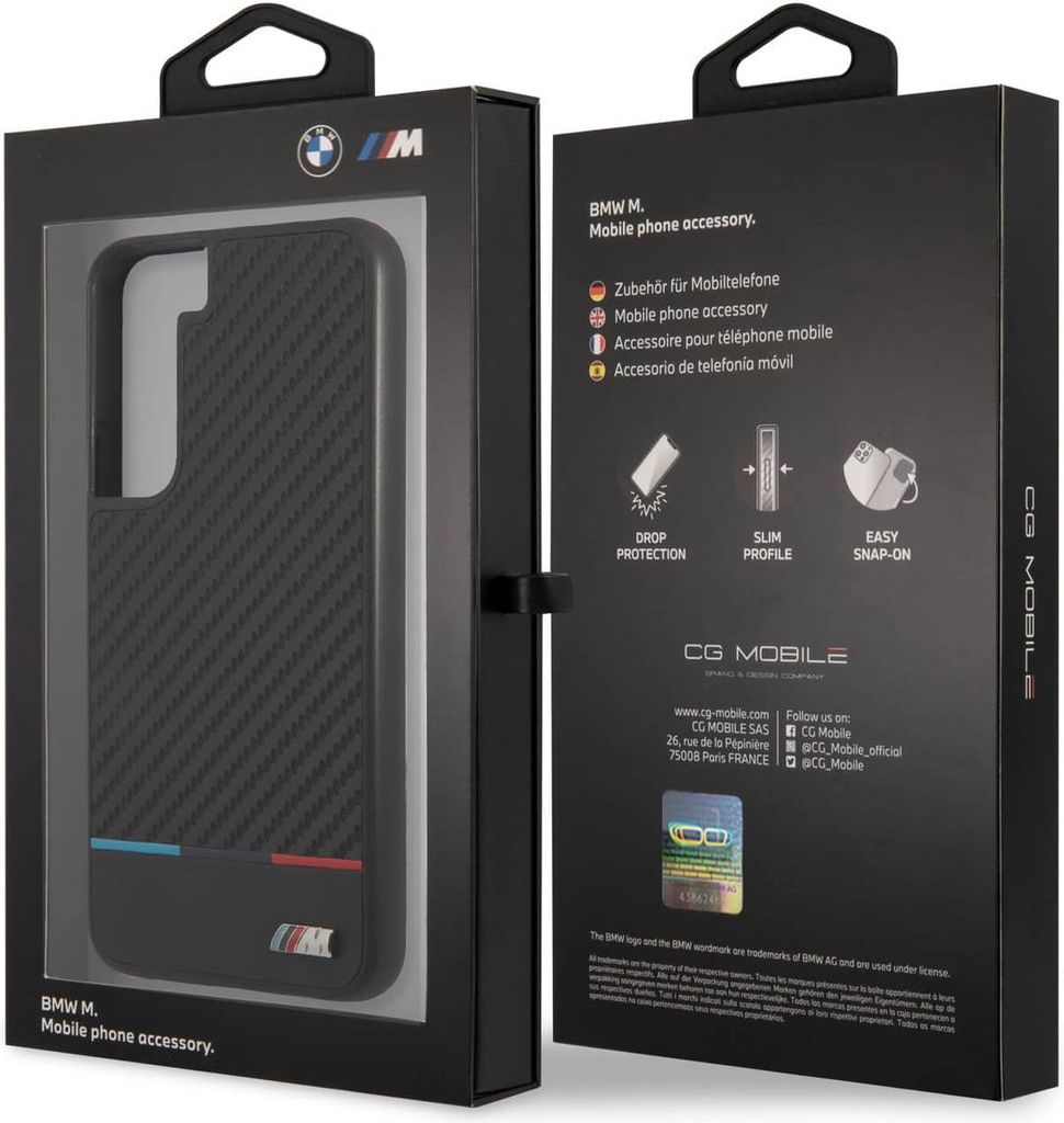 Pevné Puzdro Bmw Bmhcs22Mpucartcbk S22+ S906 Black/Black M Obrázok produktu 