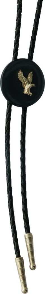 Bolo Tie Stein rund mit Adler Western Cowboy Krawatte Bolotie Westernkrawatte