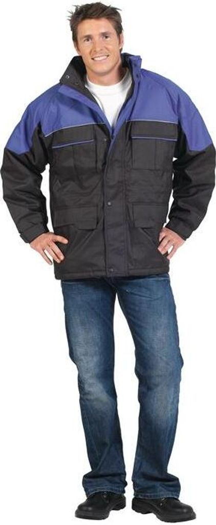 NOW Freizeitjacke Gr.XXL blau/schwarz 100% Oxfort Nylon