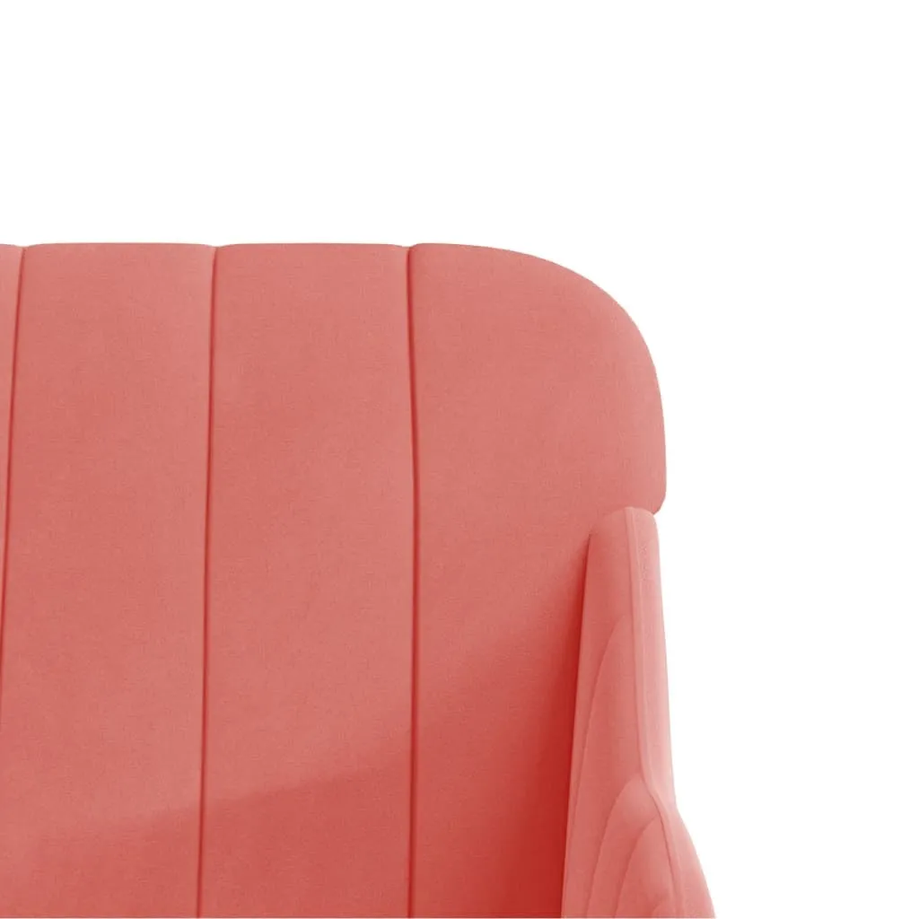 Poltrona in Velluto Rosa vidaXL 63x76x80 cm | Eleganza Minimalista - 6