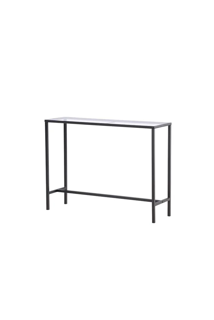 Console Dipp Noir Intense Finition Mate Structure Fine en Acier Loft
