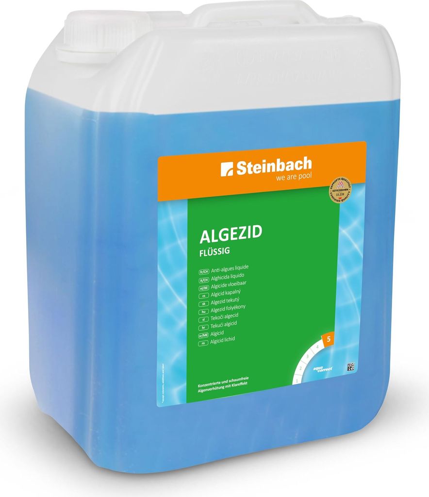 Steinbach | Poolpflege Algezid flüssig | 5l | wirksame Produktbild 