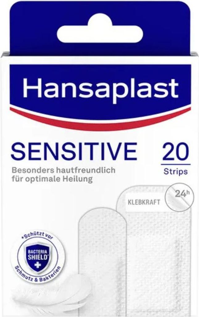 Hansaplast Sensitive Plaster Hypoalergenní proužky 20 ks Obrázek produktu 