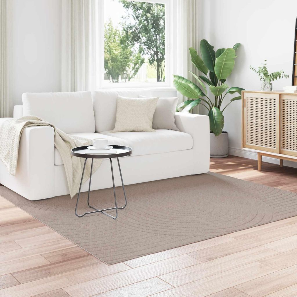 Bereichsteppiche PALMERAS Beige 120 x 120 cm Polyester