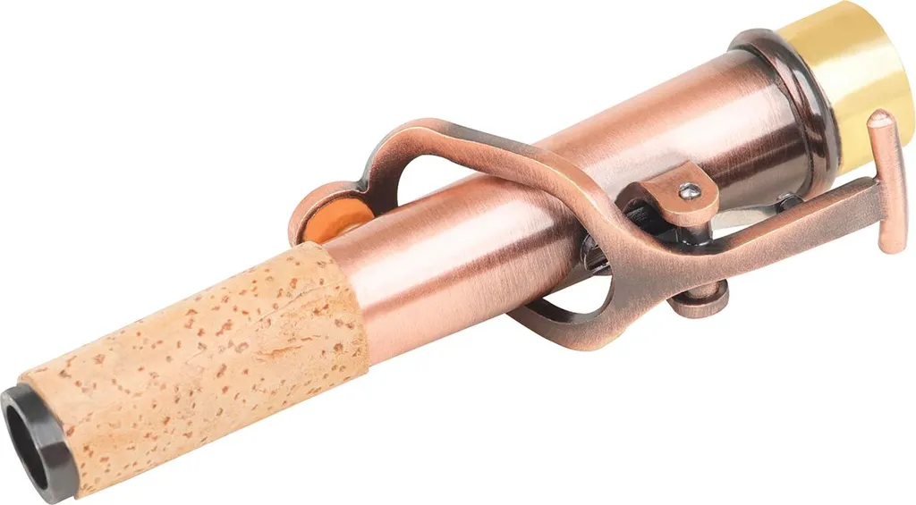 Bocal pour Saxophone Soprano en Laiton Rouge avec Diamètre de 16,7 mm