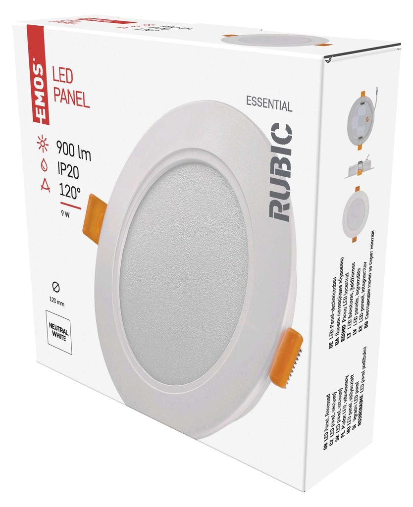LED podhledové svítidlo RUBIC 12 cm, 9 W, neutrální bílá