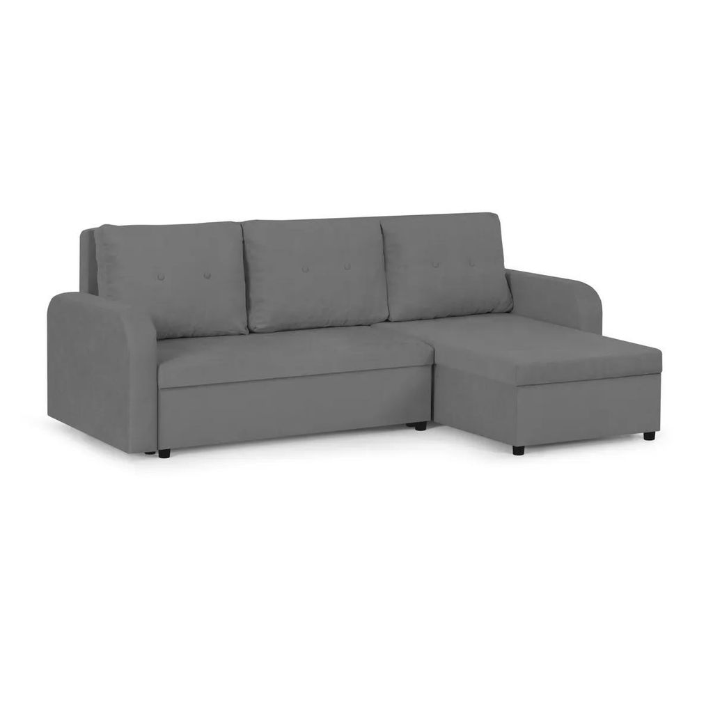 Ecksofa mit Schlaffunktion BERLIN - Dunkelgrau