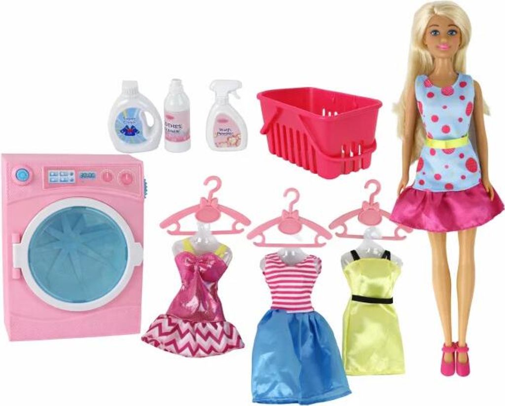 Anlily Wäschepuppe + Zubehör, Waschmaschine XXL Produktbild 