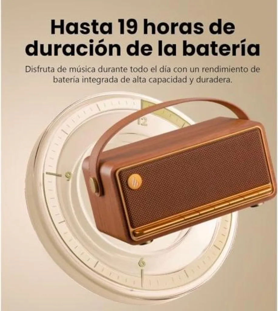 Enceinte Bluetooth EDIFIER MP330 marron au son stéréo puissant - 5