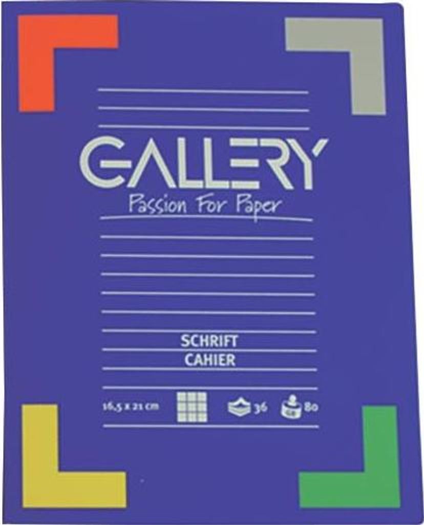 Galerie – Notizbuch, ft 16,5 x 21 cm, liniert, 72 Seiten