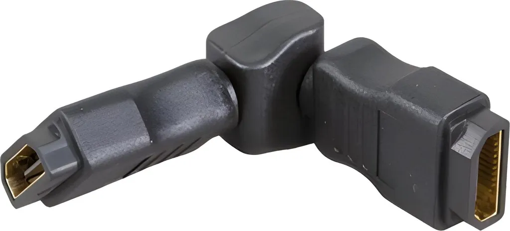 Adaptateur HDMI 3D EFB Noir - Connecteur HDMI-A Double Femelle pour Vidéo HD