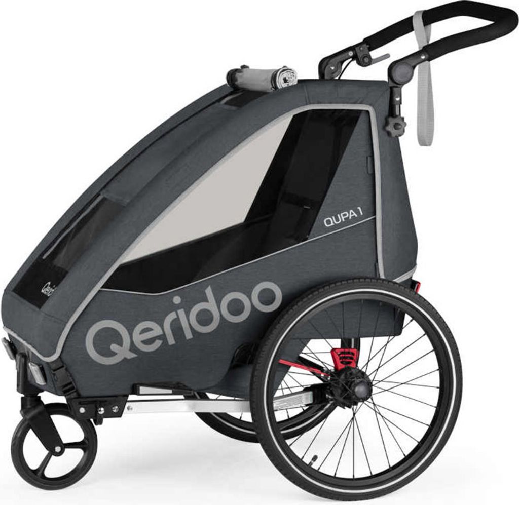 Qeridoo príves na bicykel Qupa 1 Model Grey Obrázok produktu 