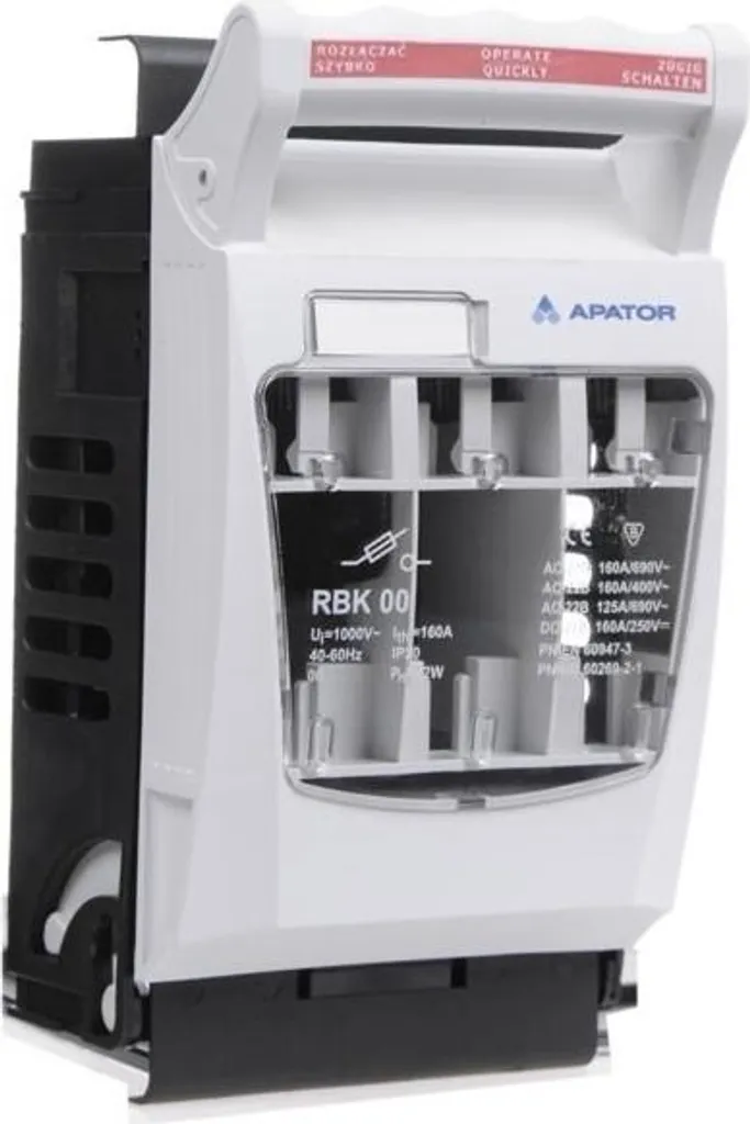 Sectionneur RBK 00 160A raccordement 4-70mm2 pour châssis électrique