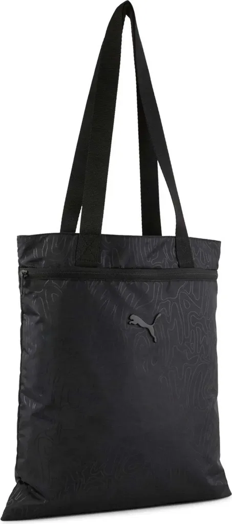 PUMA Pop Tote Bag Black-Graffiti AOP | La Borsa Shopper più Cool