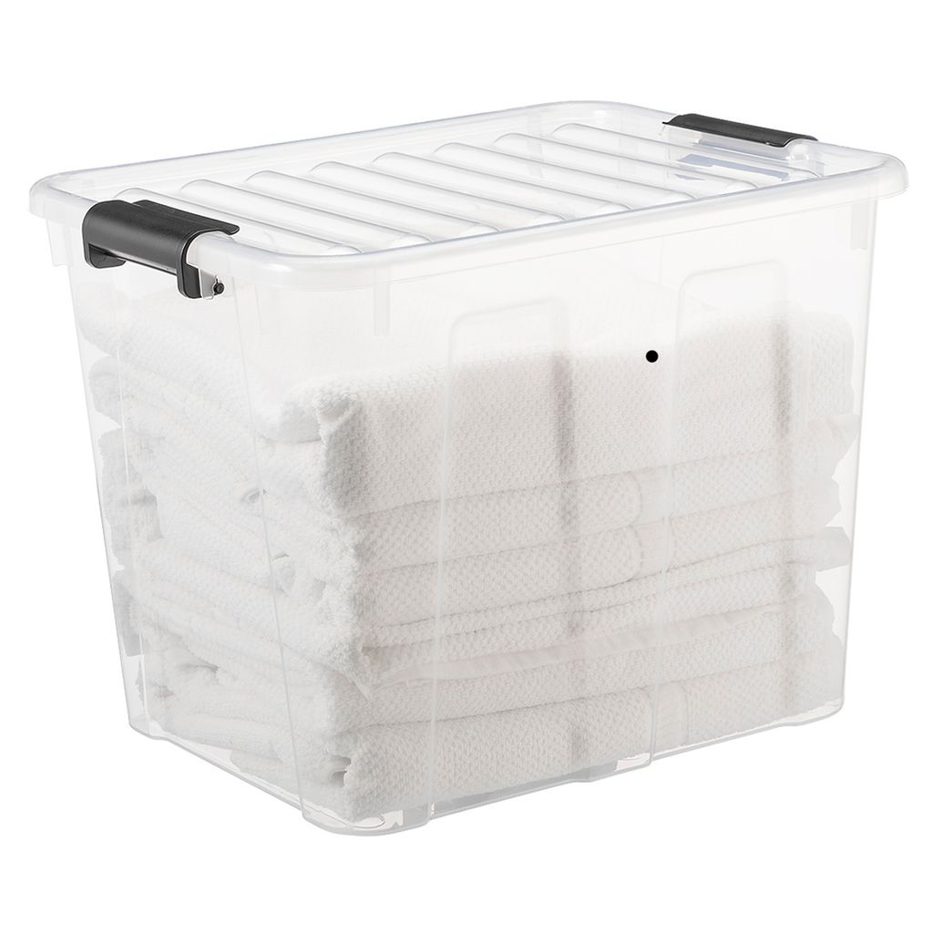 IRIS All-Weather-Box, 70L, wasserdichte Kunststoffbox, schwarz