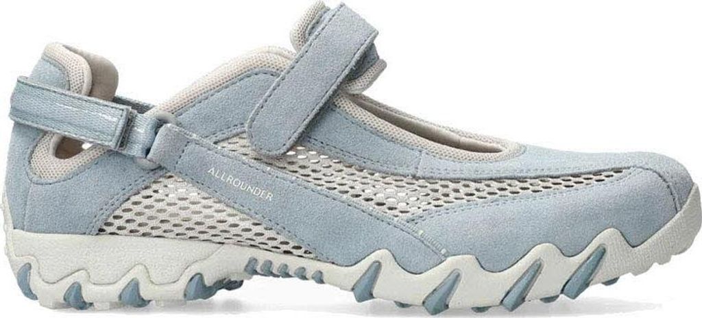 Allrounder Sneaker Niro 91/06, Velourleder mit offenem Mesh, Hellblau, Fußbett zum Wechseln 39