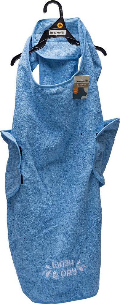 Beeztees Hundebademantel Aras blau, Größe: 56 cm