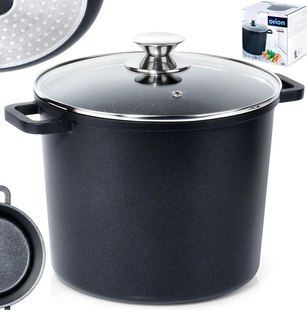 Casseruola Alta Orion 28cm Granito 7.6L - Perfetta per Cotture Lunghe