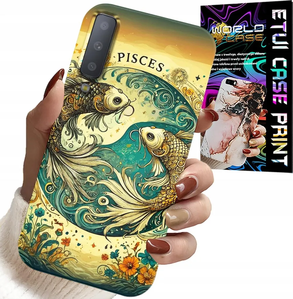 Custodia Samsung A7 2018 Resistente - Segno Pesci Astronomia Film