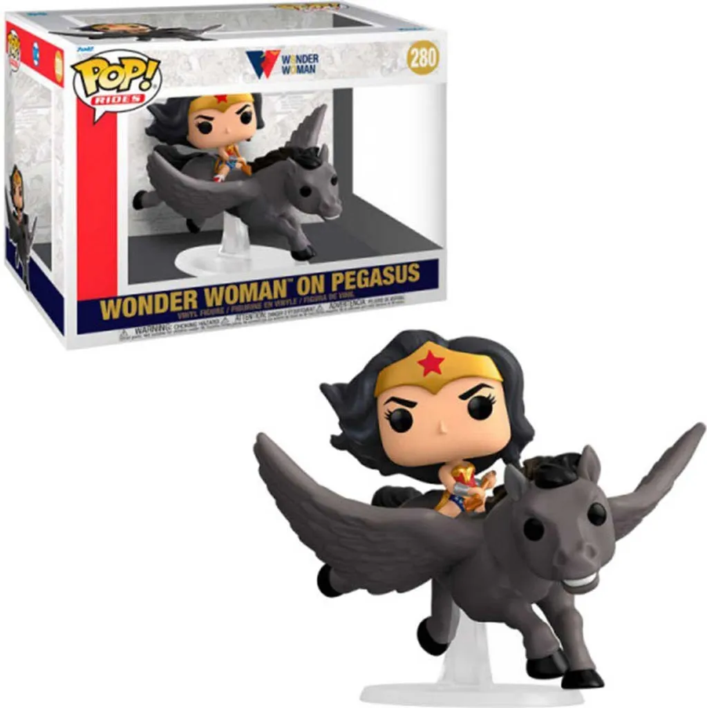 Décoration Bureau Wonder Woman sur Pegasus - Figurine Funko Deluxe