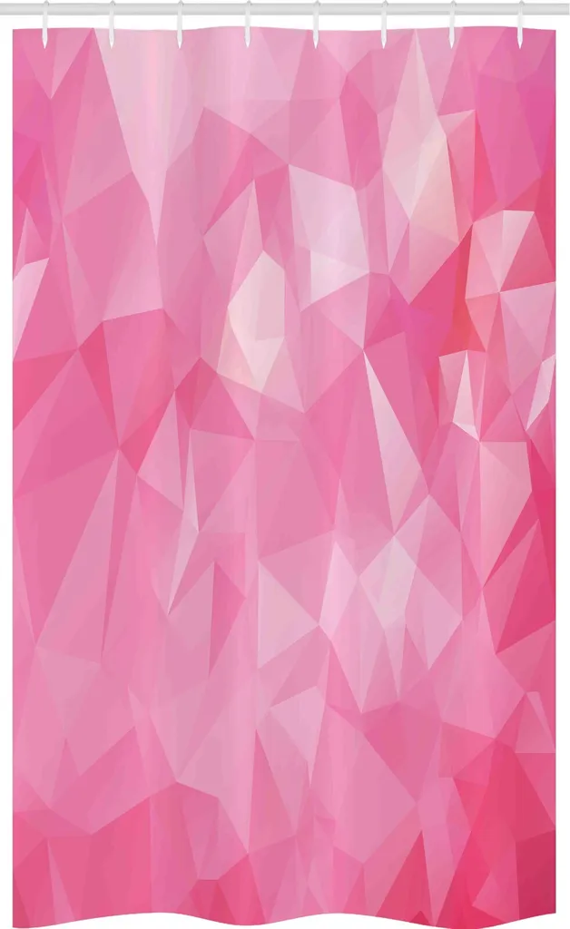 Trend Bagno 2026: Tenda Doccia Rosa Astratta Abakuhaus 120x180