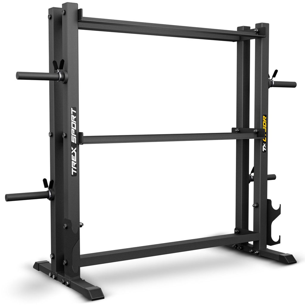 TREX SPORT Hantelablage Gewichteständer TX-075DR | Stahl Hantelständer für Hantelscheiben, Hantelstangen, Trainingszubehör | rutschfest, bis 69...
