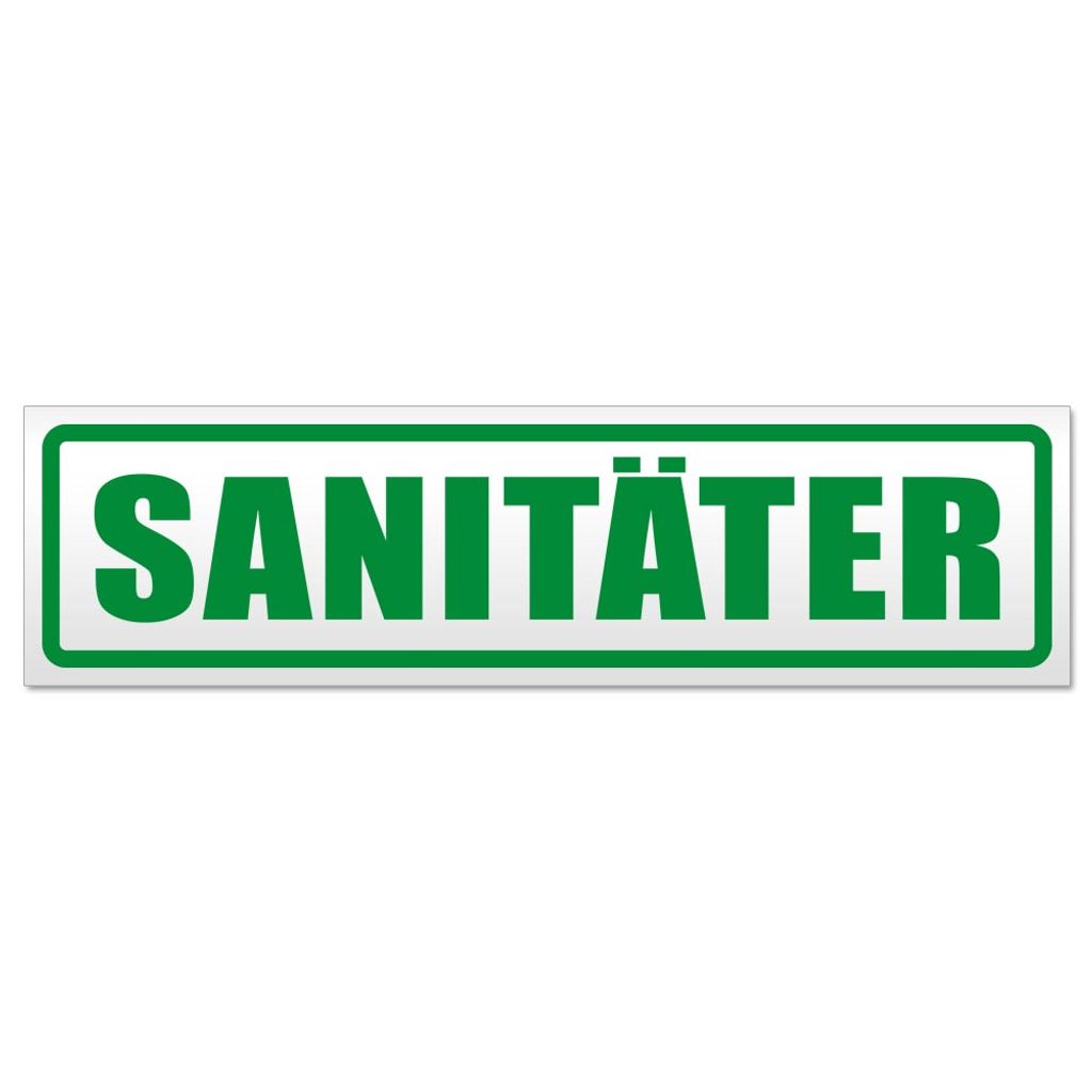 Sanitäter Magnetschild Schild magnetisch
