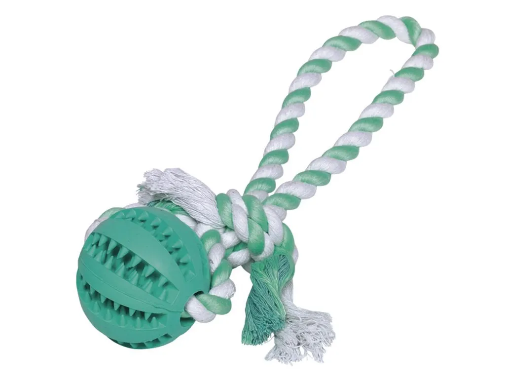 Pulizia Denti Cane Naturale: Palla Dental Line 7cm in Gomma Piena