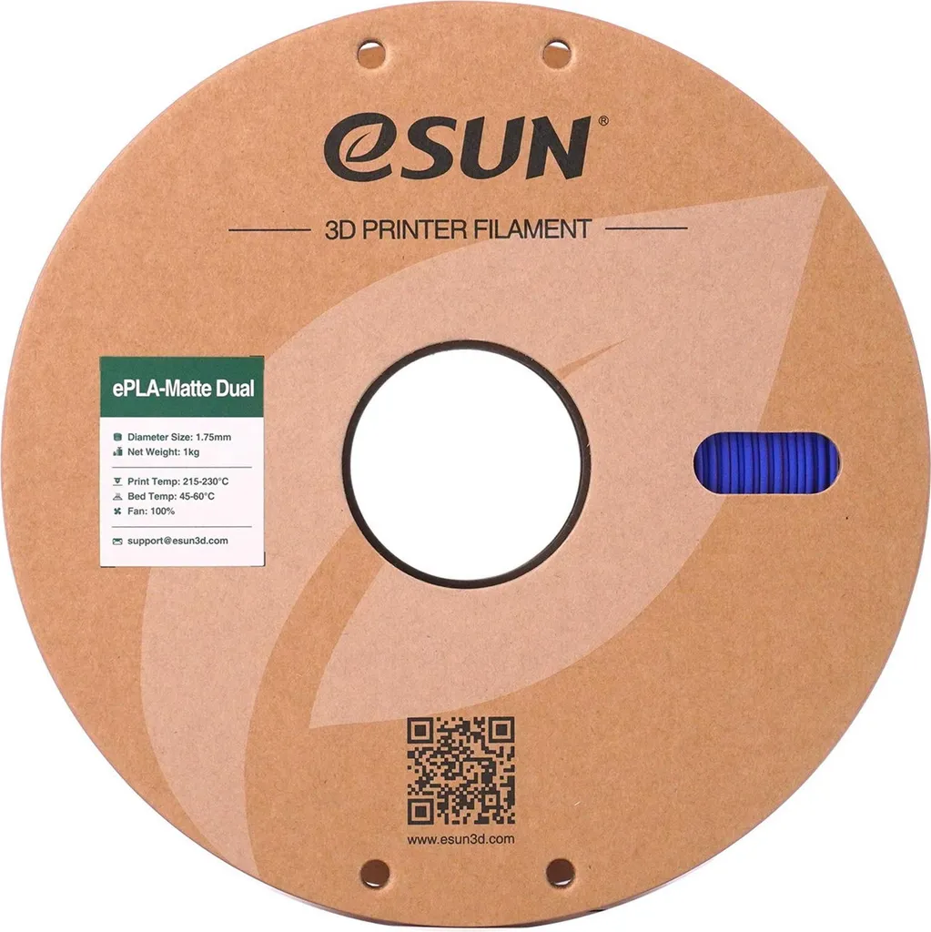 eSUN ePLA-Dual Matte 1kg Rouge et Bleu Filament 3D Bicolore 1.75mm