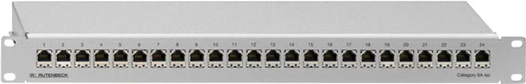 Panneau de brassage cuivre 24 ports RJ45 1U pour rack de réseau