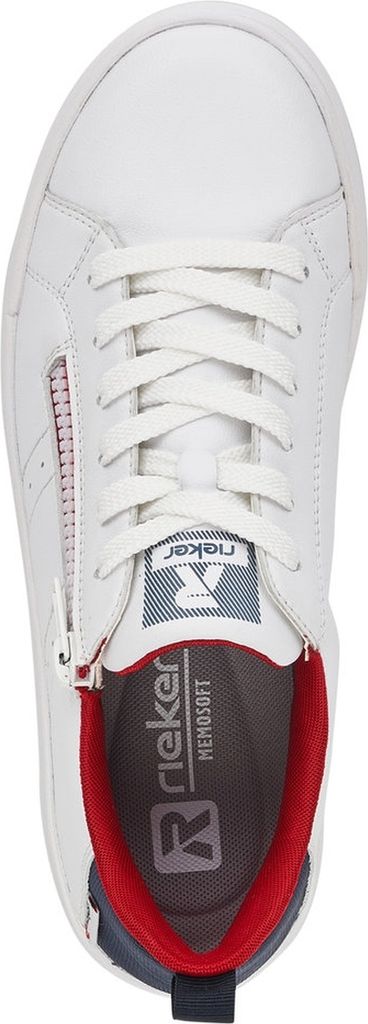 Rieker Sneaker basse da donna N4316, con inserto sciolto, Beige Combi 90, 36 EU