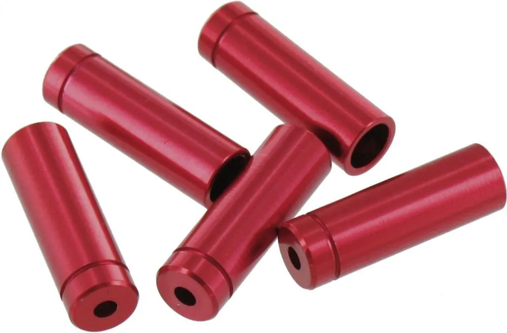 Embouts de Gaine Vélo VAR Rouge FR-01950 pour Finition de Câble en Lot 100