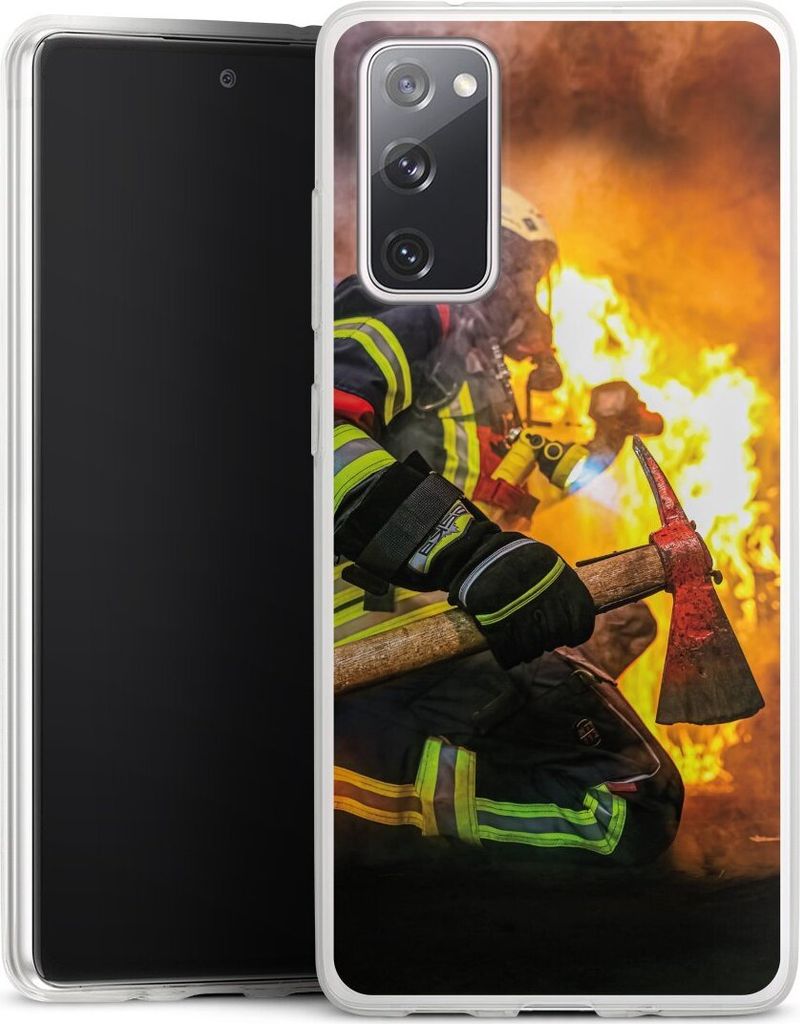 DeinDesign Slim Hülle für Samsung Galaxy S20 FE 5G Silikon Case Ultra Dünn Handyhülle Feuer Feuerwehr Lebensretter