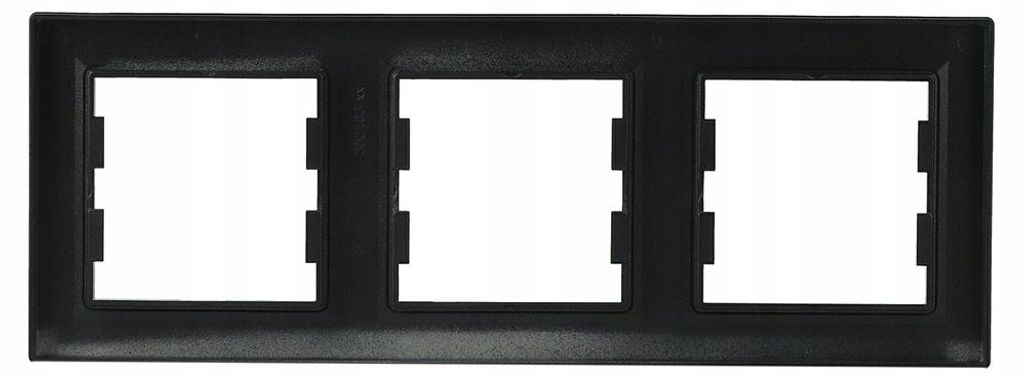3-fach horizontaler Rahmen, anthrazit, Asfora EPH5800371 Produktbild 