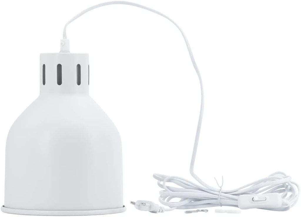Venso EcoSolutions E27 SAGA Lampenschirm Weiß, LED pflanzenlampe E27 Pflanzenleuchte, LED Wachstumslampe für verbesserte Photosynthese und Chloro...