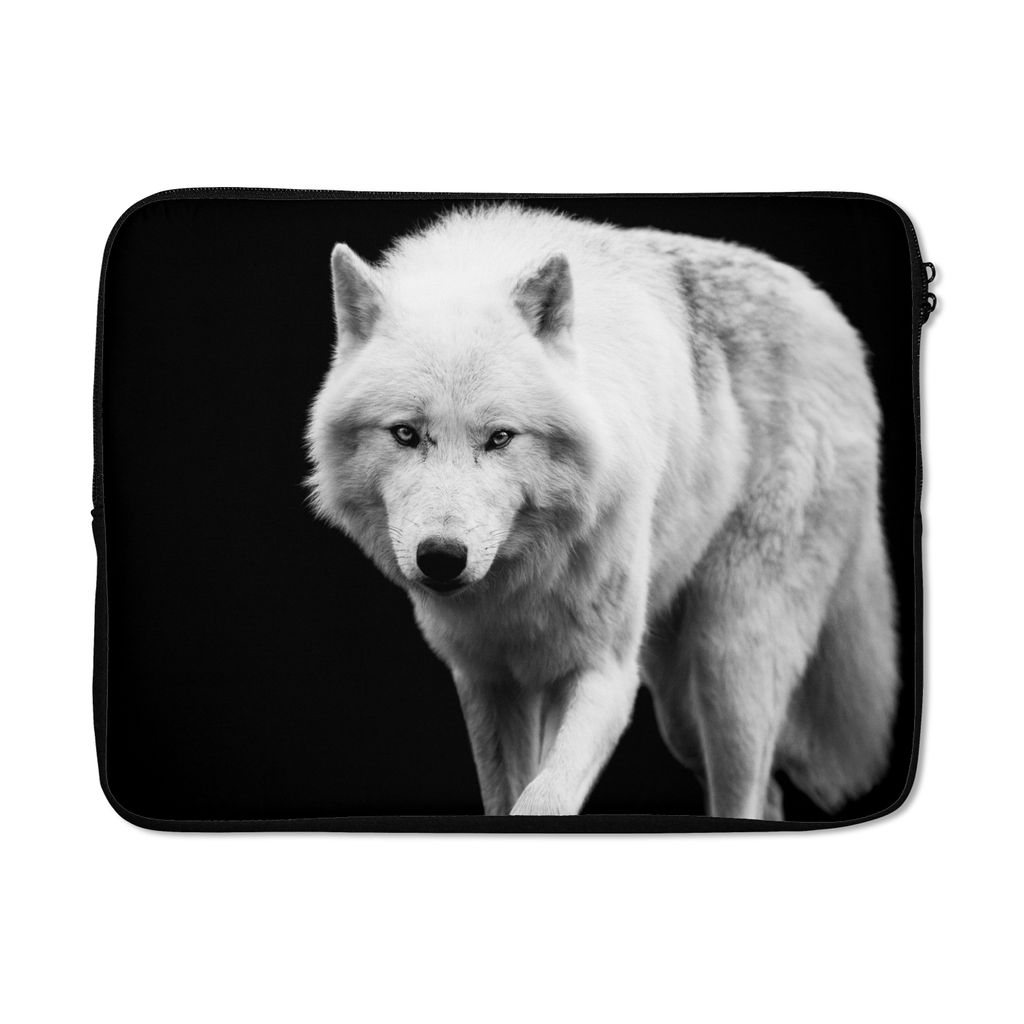 MuchoWow® Laptop Hülle 17 Zoll Laptoptasche Wolf - Tier - Produktbild 