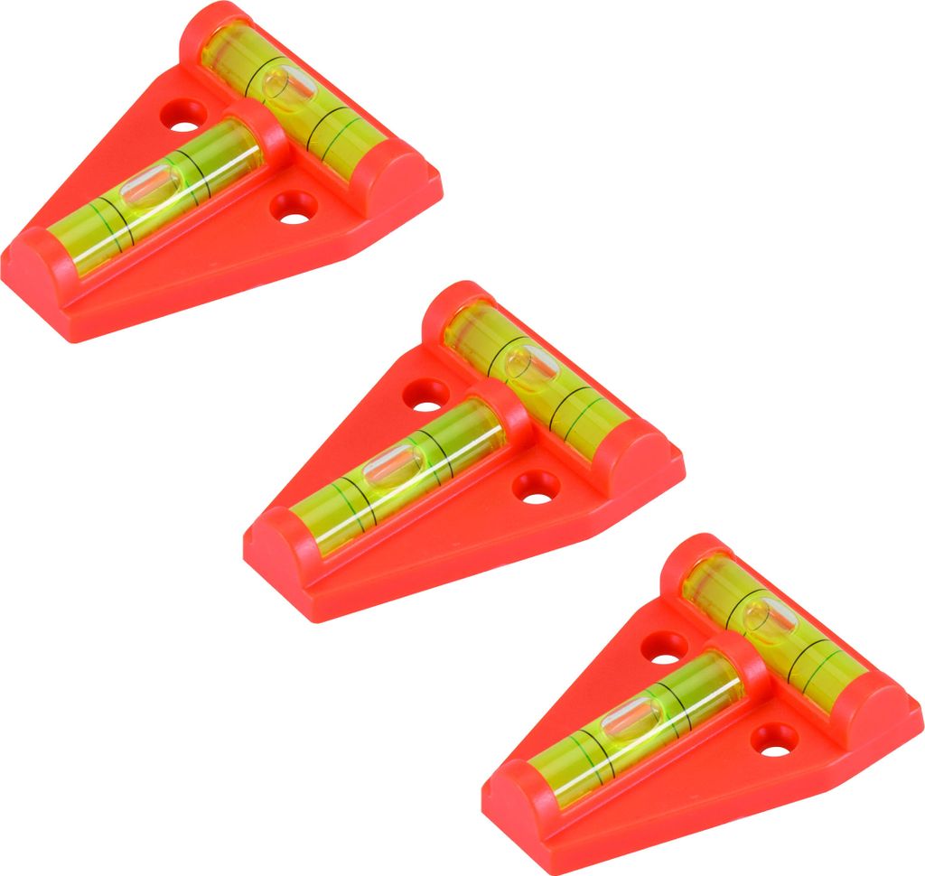 3 x Mini-Wasserwaage mit Horizontal- und Vertikallibelle 60 Produktbild 