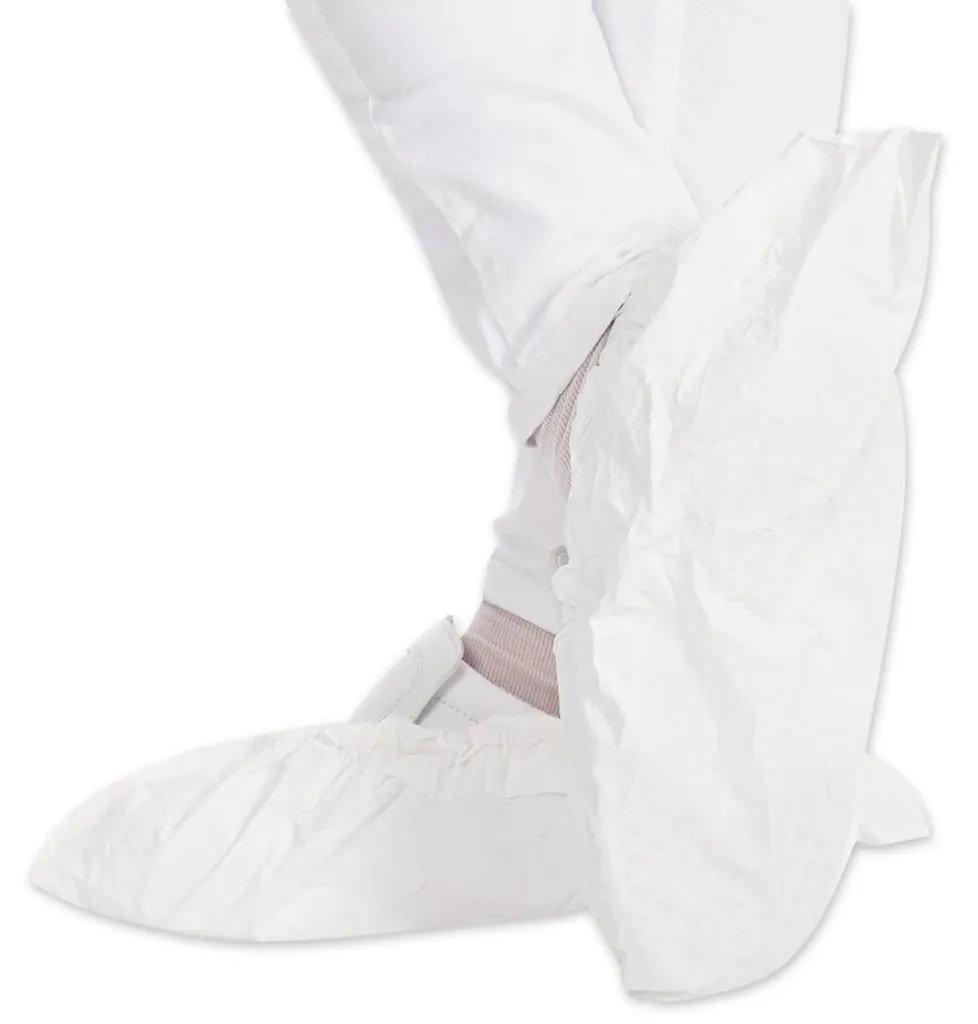 Hygostar 28550 Surchaussures Anti Slide Blanc CPE TPE 41 x 17 cm