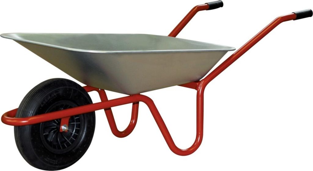 CAPITO Schubkarre Garten 85 85l Luftrad Polypropylen-Felge Produktbild 