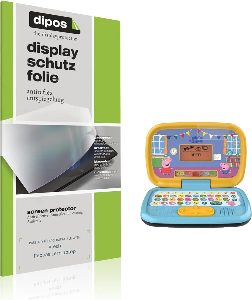 Pellicola Antiriflesso Vtech Peppa's Lernlaptop 2 Pezzi dipos