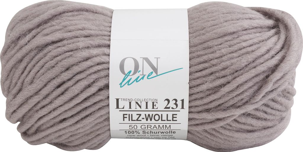ONline Wolle Filzwolle Linie 231 50m 50g Farbe 0058