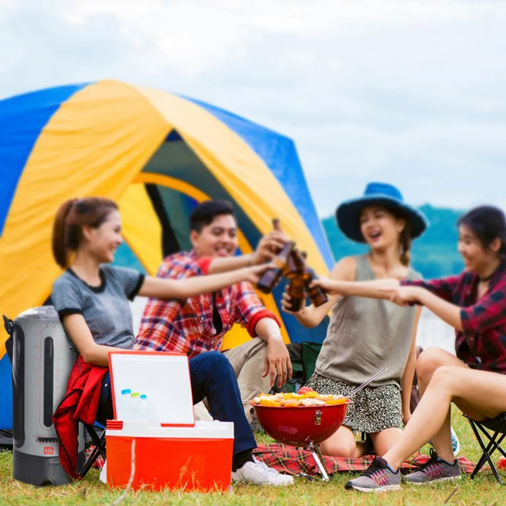 Douche de camping portable 20L avec pompe à pression | Réservoir d'eau - 2