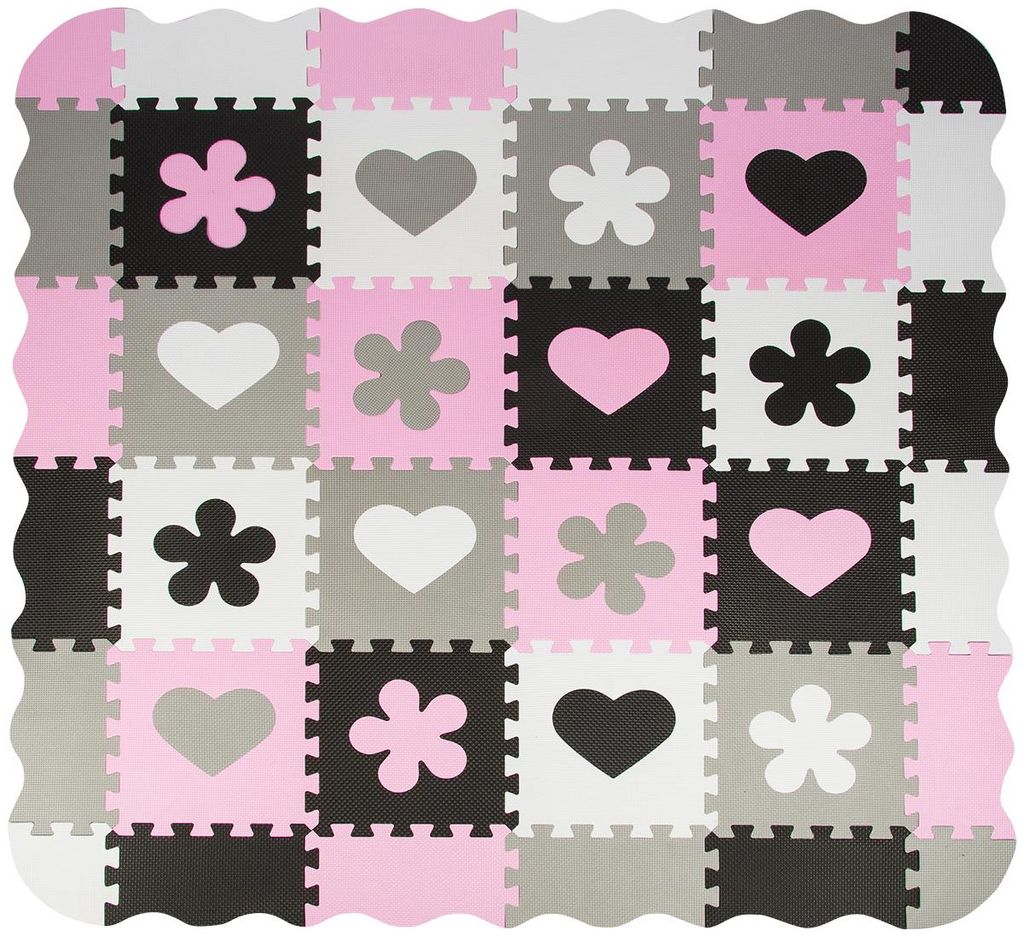 SEVICO Puzzlematte Schutzmatte Bodenschutzmatten Schaumstoff Kinderspieler Fitness Puzzle Spielteppich 140 x 140 36-tlg. F84